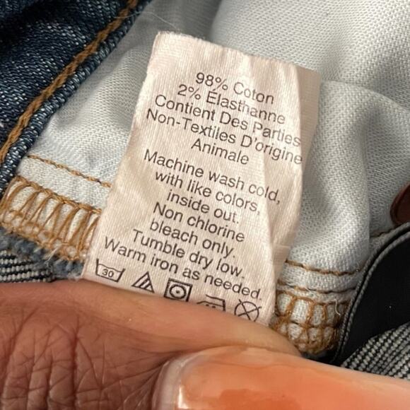 Madewell Womens The Slim Boyjean 26 Brinville Wash: Rip and Repair Edition Basic - Picture 6 of 11